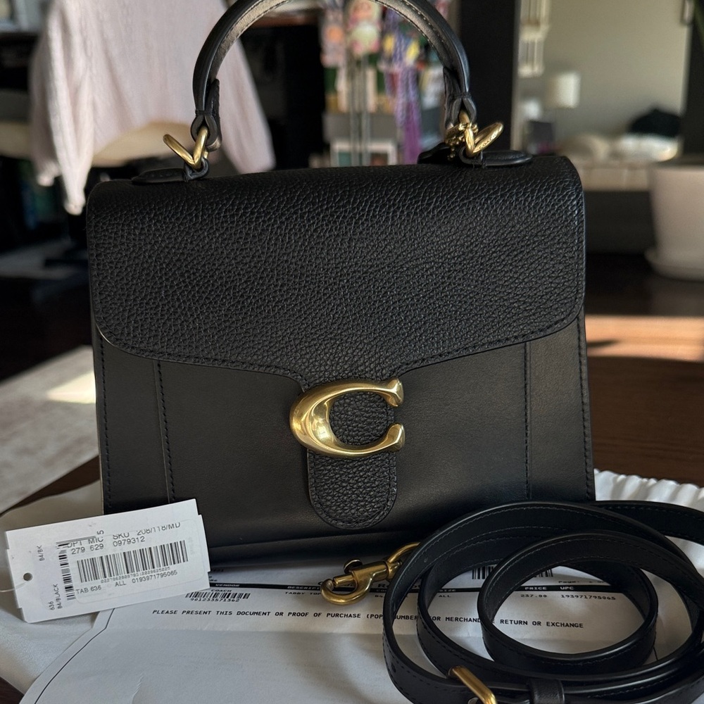 NWT Coach Tabby Top Handle 20 with Gold Accents